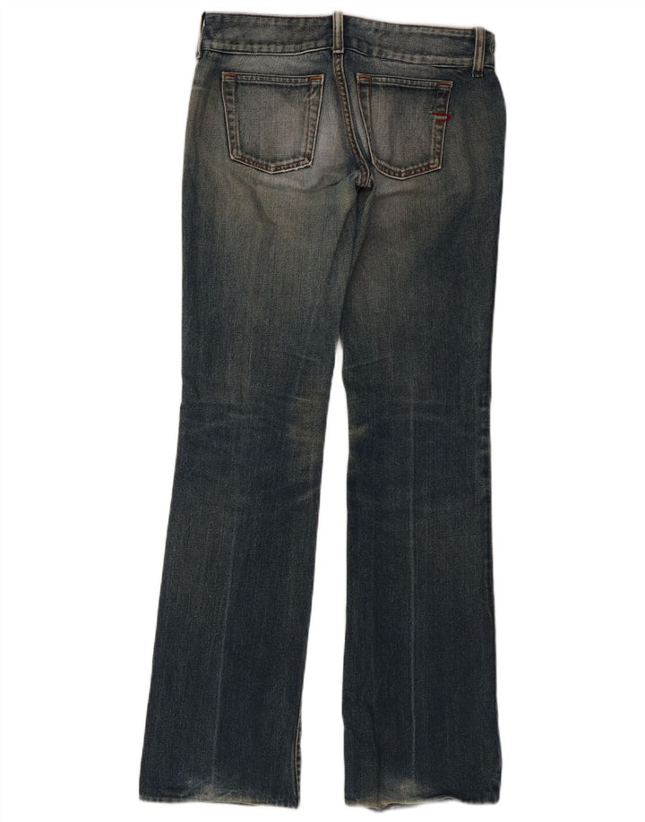 DIESEL Dame Straight Jeans W28 L32 Blå Bomuld