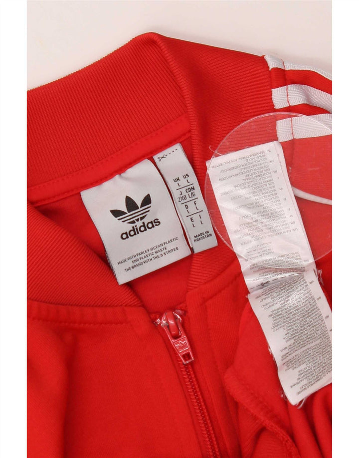 Adidas Træningsdragt til mænd, topjakke, stor rød bomuld