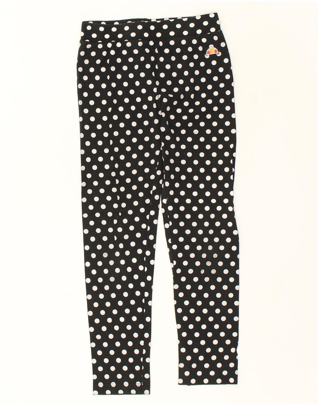 ELLESSE Girls Leggings 9-10 Years Black Polka Dot | Vintage Ellesse | Thrift | Second-Hand Ellesse | Used Clothing | Messina Hembry 