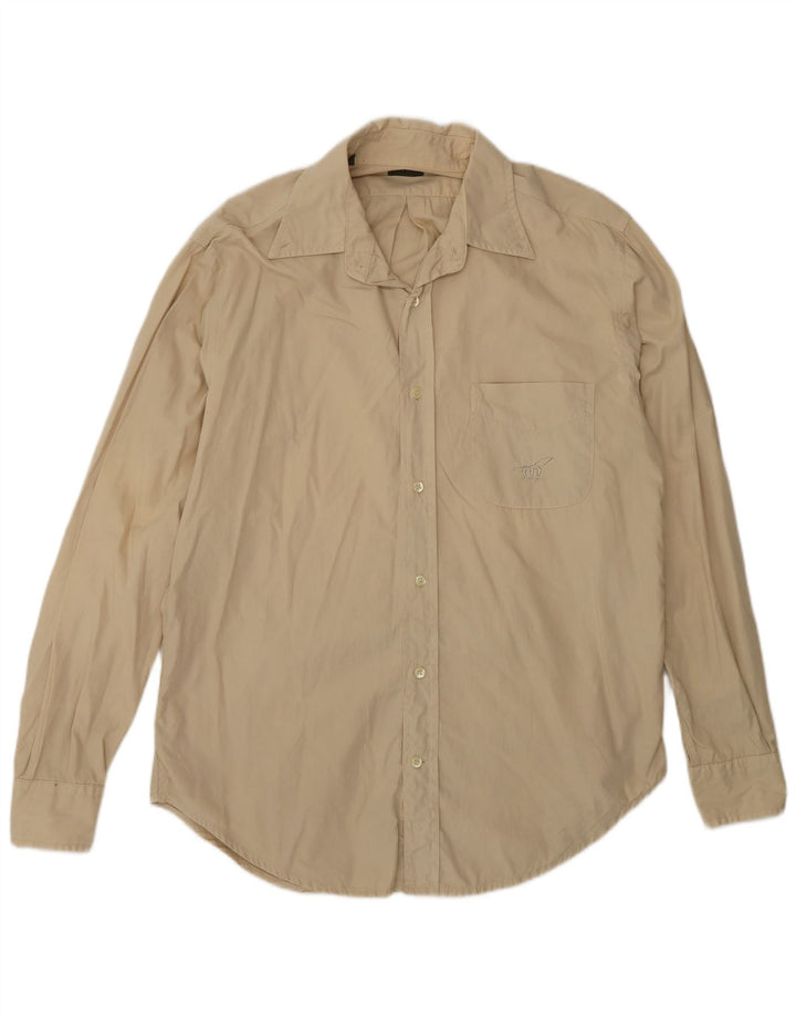 Henry Cottons Herreskjorte str. 40 Medium Beige Bomuld
