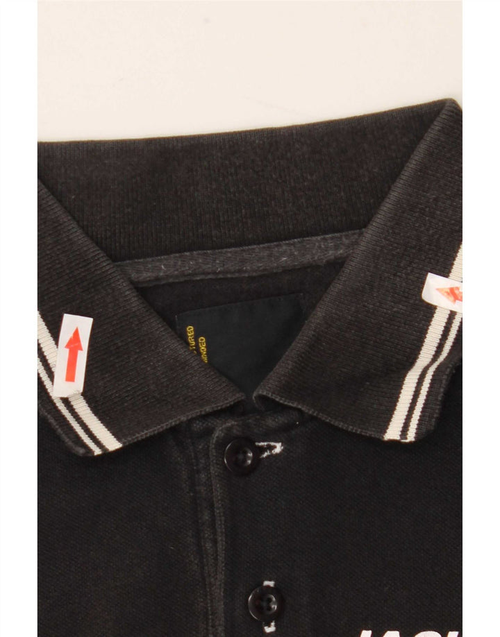 Jack & Jones Herre grafisk poloshirt Lille sort bomuld
