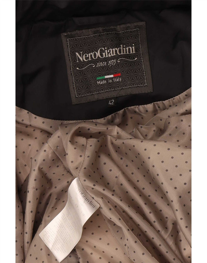 Nero Giardini Polstret hættejakke til kvinder IT 42 Medium Sort Polyester