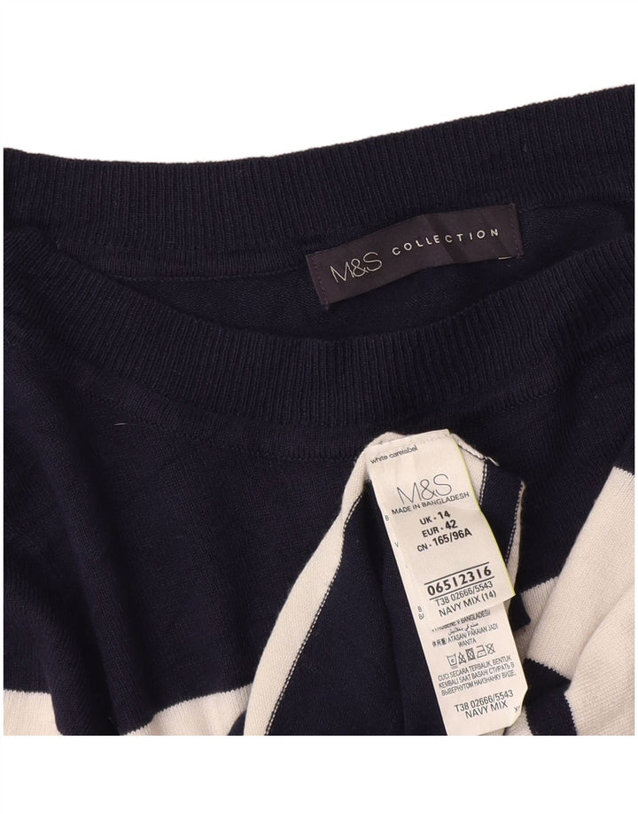 Marks & Spencer Dame sweater med rund hals DK 14 Medium Navy Blue