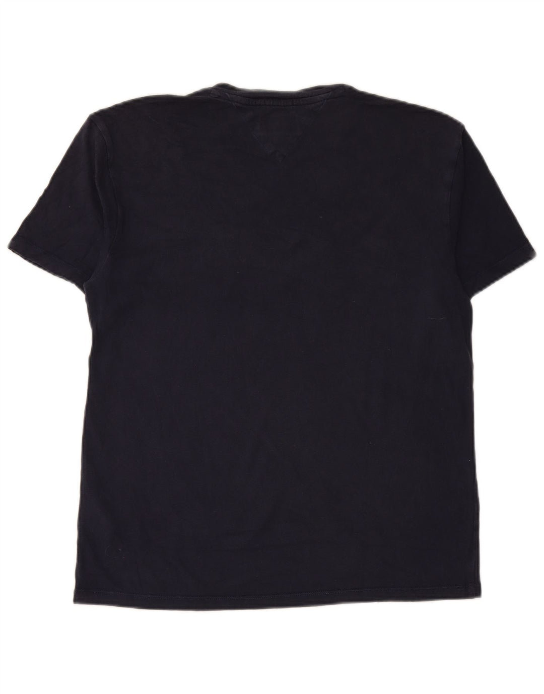 TOMMY HILFIGER Herre Regular Fit grafisk T-shirt Top Lille marineblå bomuld