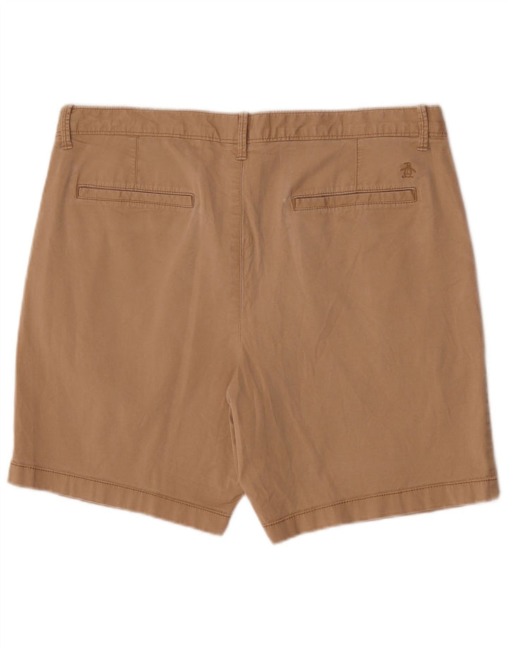 Penguin Herre Chino Shorts W36 Stor Beige Bomuld