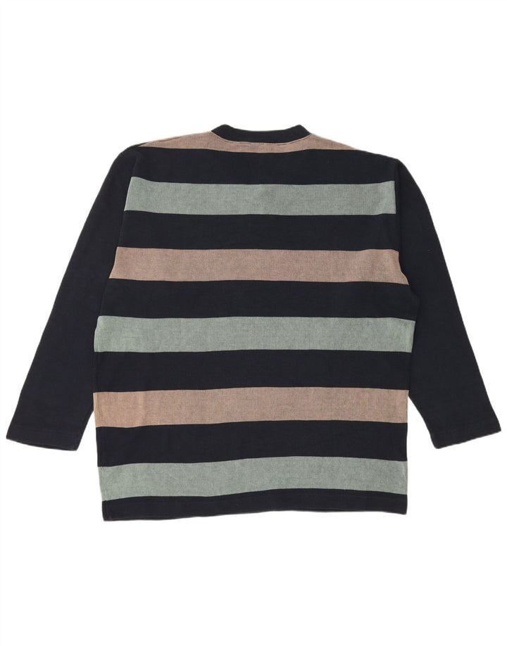 Fila Herre Top Langærmet XL Marineblå Stribet