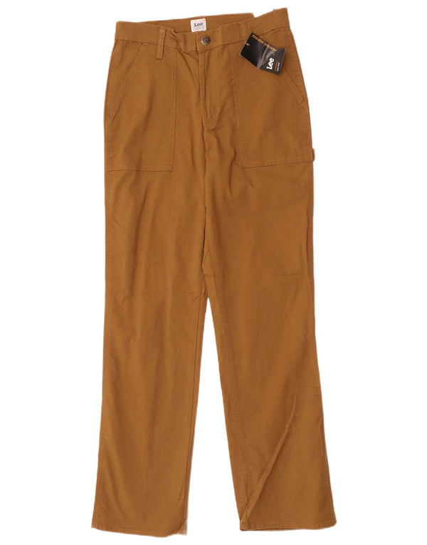 Lee Dame Arbejdstøj Højtaljede Casual Bukser US 6 Medium W28 L30 Brun