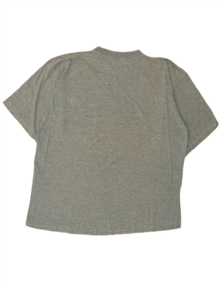 Vintage T-shirt top til mænd, stor grå flækket