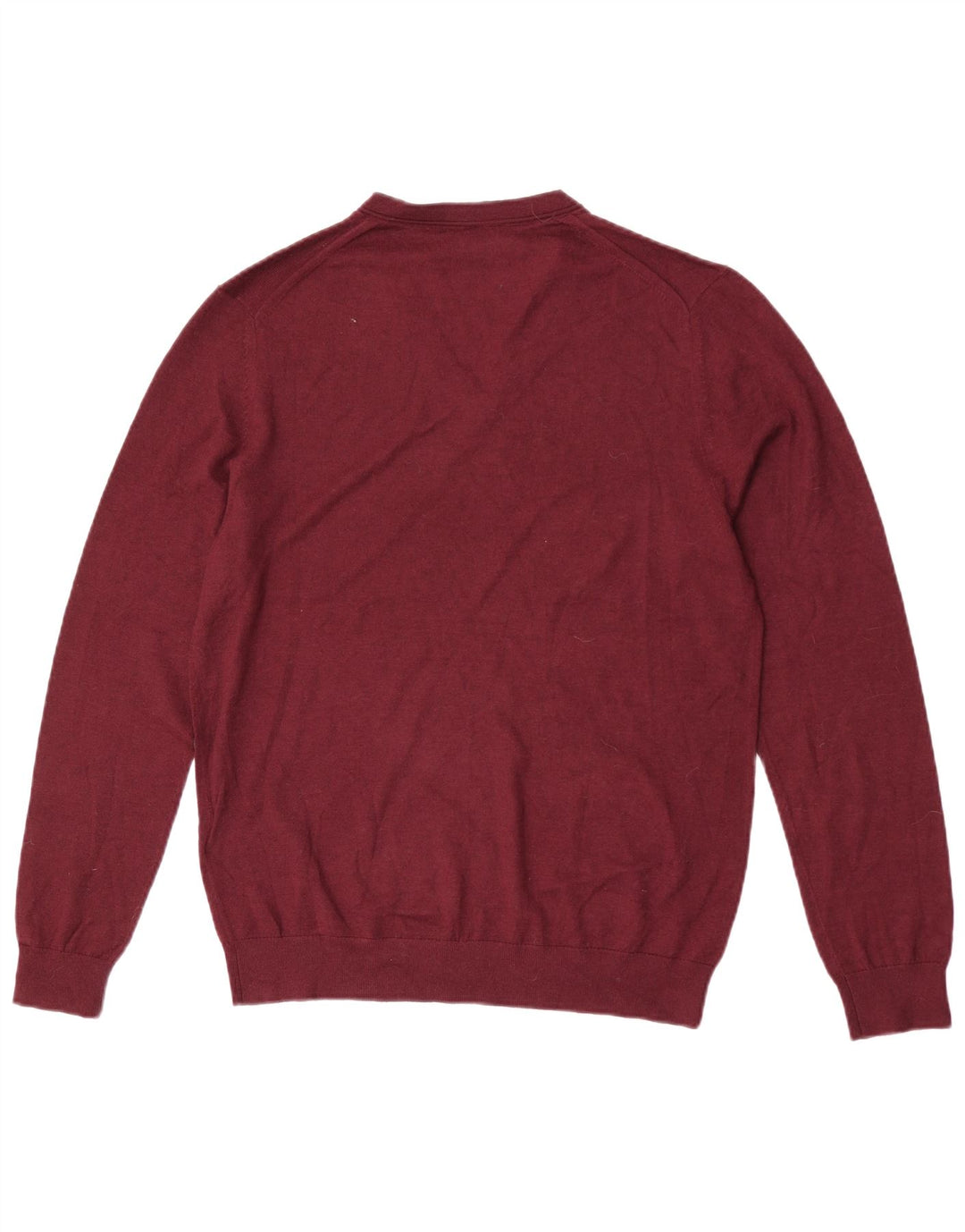 Reiss Herre V-hals sweater Stor Burgundy Viscose