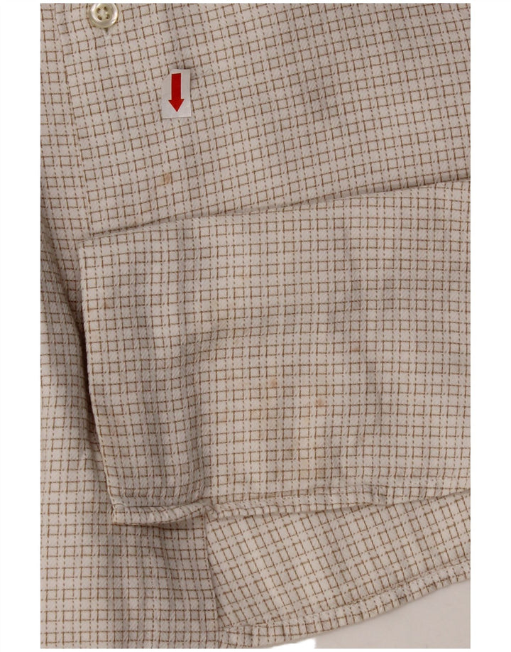 PAL ZILERI Herreskjorte str. 40 15 3/4 Medium Off White Gingham