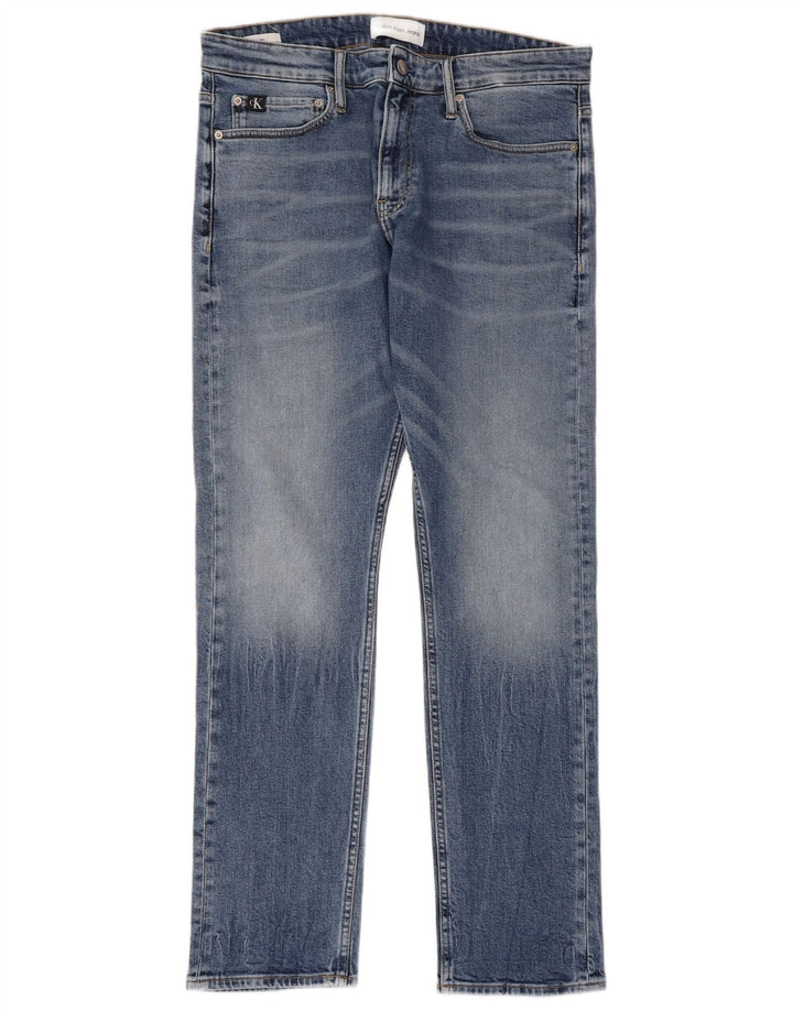 Calvin Klein Herre Slim Jeans W34 L32 Blå