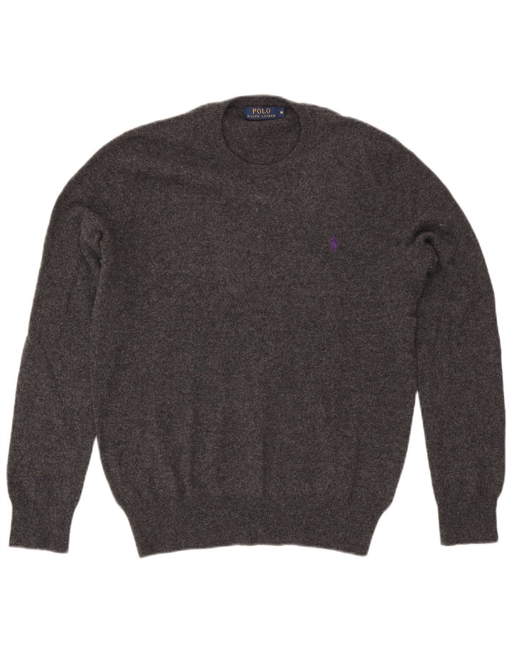 Polo Ralph Lauren Herre Crew Neck Jumper Sweater Medium Grey Uld