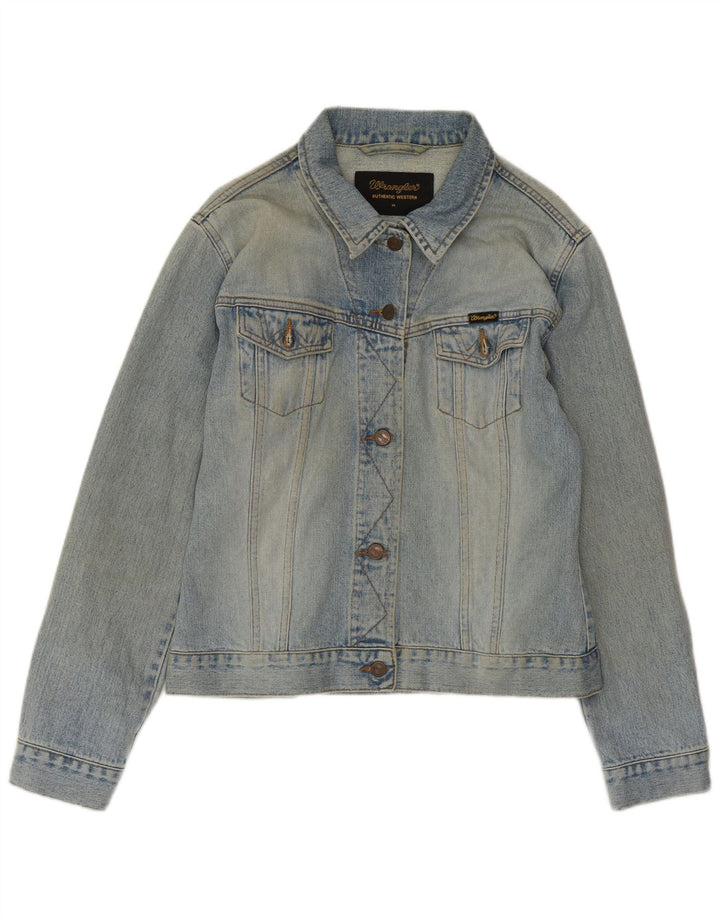WRANGLER Dame denimjakke UK 18 XL Blå Bomuld