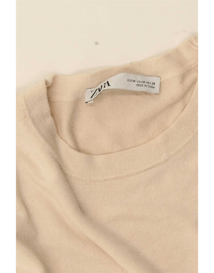 Zara Dame sweater med rund hals DK 12 Medium Beige