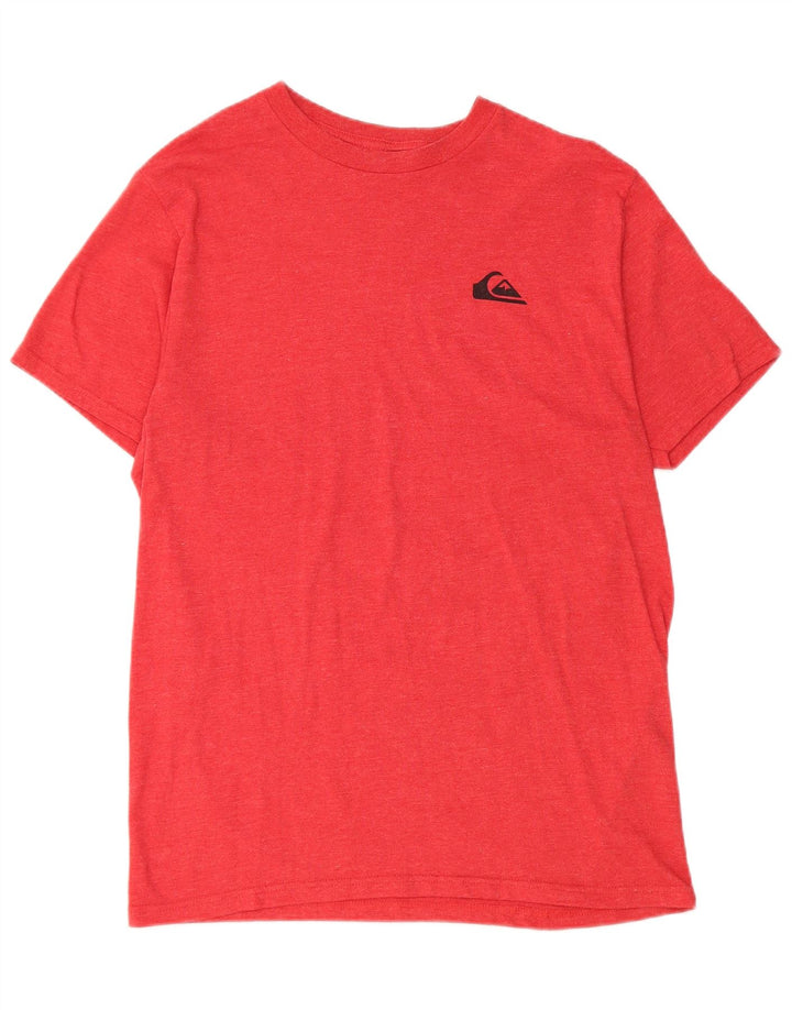 Quiksilver Herre Regular Fit T-Shirt Top Medium Rød Bomuld