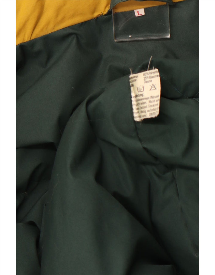 Edelweiss Herre hættepolstret jakke UK 40 Large Yellow Polyester