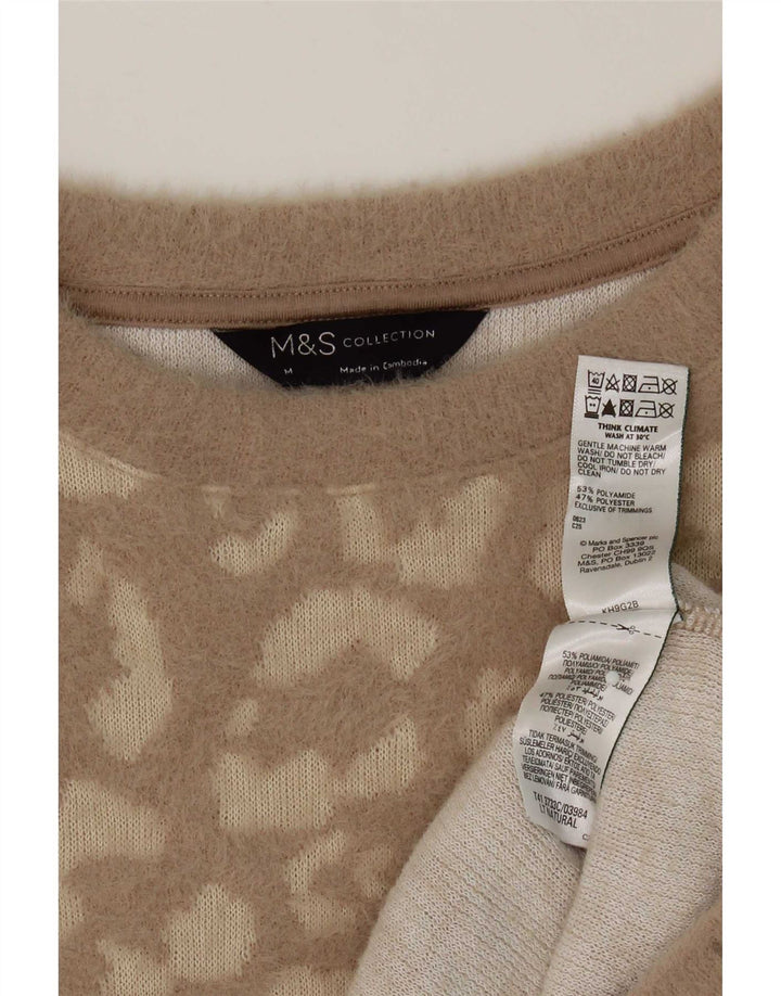 Marks & Spencer Dame sweater med rund hals DK 14 Medium Brun