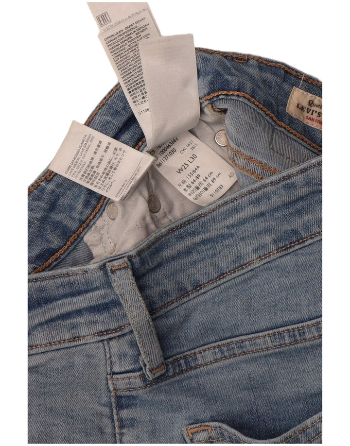 Levi's Dame 725 High Rise Bootcut Jeans W25 L30 Blå Bomuld