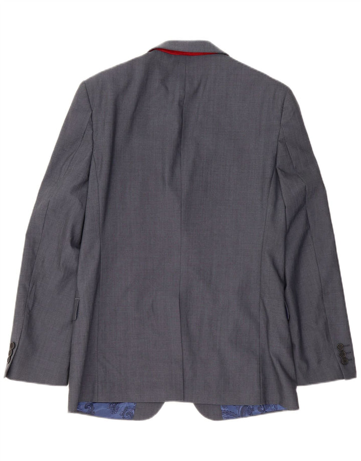 Ted Baker Herre 2 Button Blazer Jacket UK 38 Medium Blue
