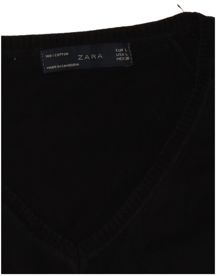 Zara Dame V-hals sweater UK 14 Large Sort