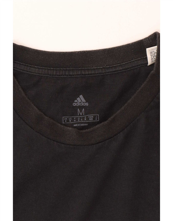 Adidas Herre grafisk T-shirt Top Medium Sort