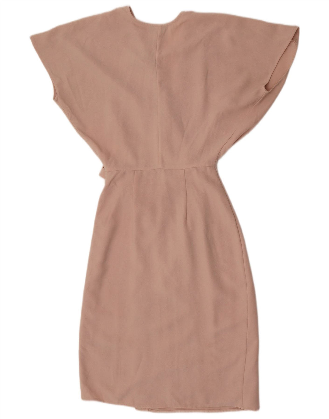 Topshop Kvinder Batwing Wrap Dress UK 6 XS Beige Polyester