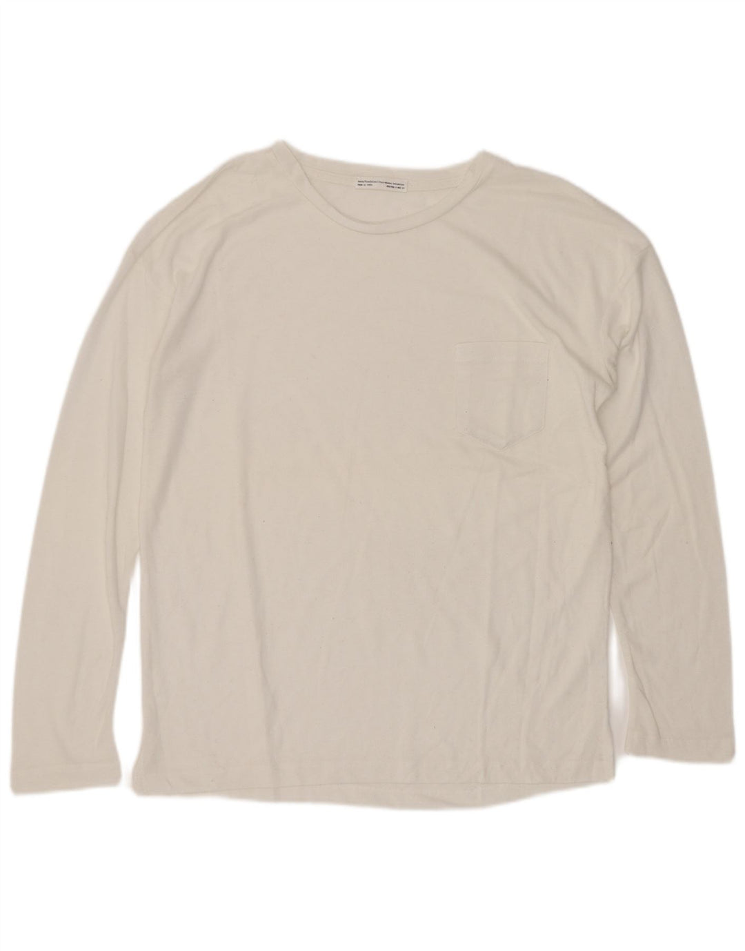 Zara Dame Trafaluc Top Langærmet UK 10 Small White