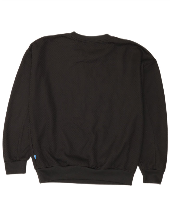 Adidas Dame Grafisk Sweatshirt Jumper UK 8 Lille Sort Geometrisk