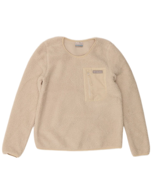 Columbia Dame Fleece Jumper UK 10 Lille hvid polyester