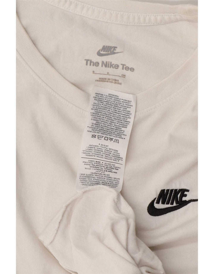 Nike T-shirt top til mænd, lille hvid bomuld