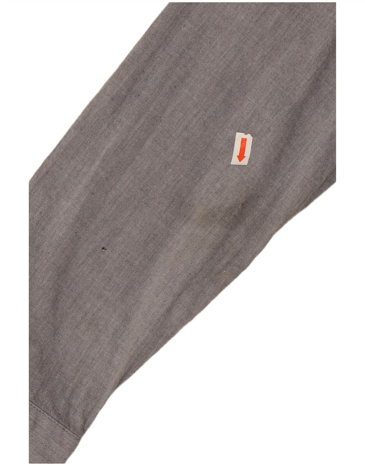 HARMONT & BLAINE Slim Fit skjorte til mænd, lille grå bomuld