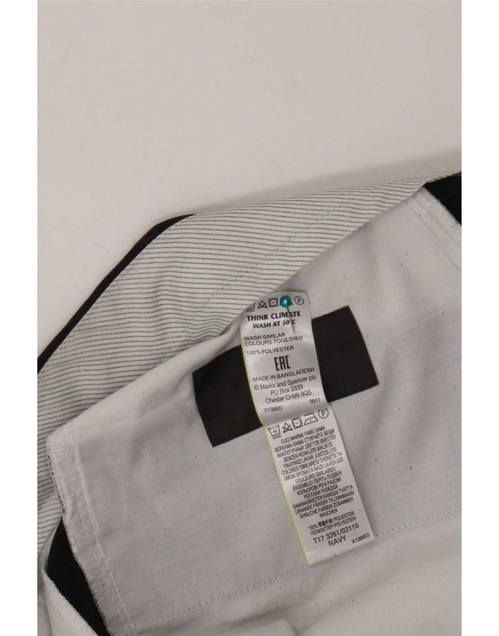 Marks & Spencer Herre Regular Suit Bukser W36 L33 Marineblå polyester