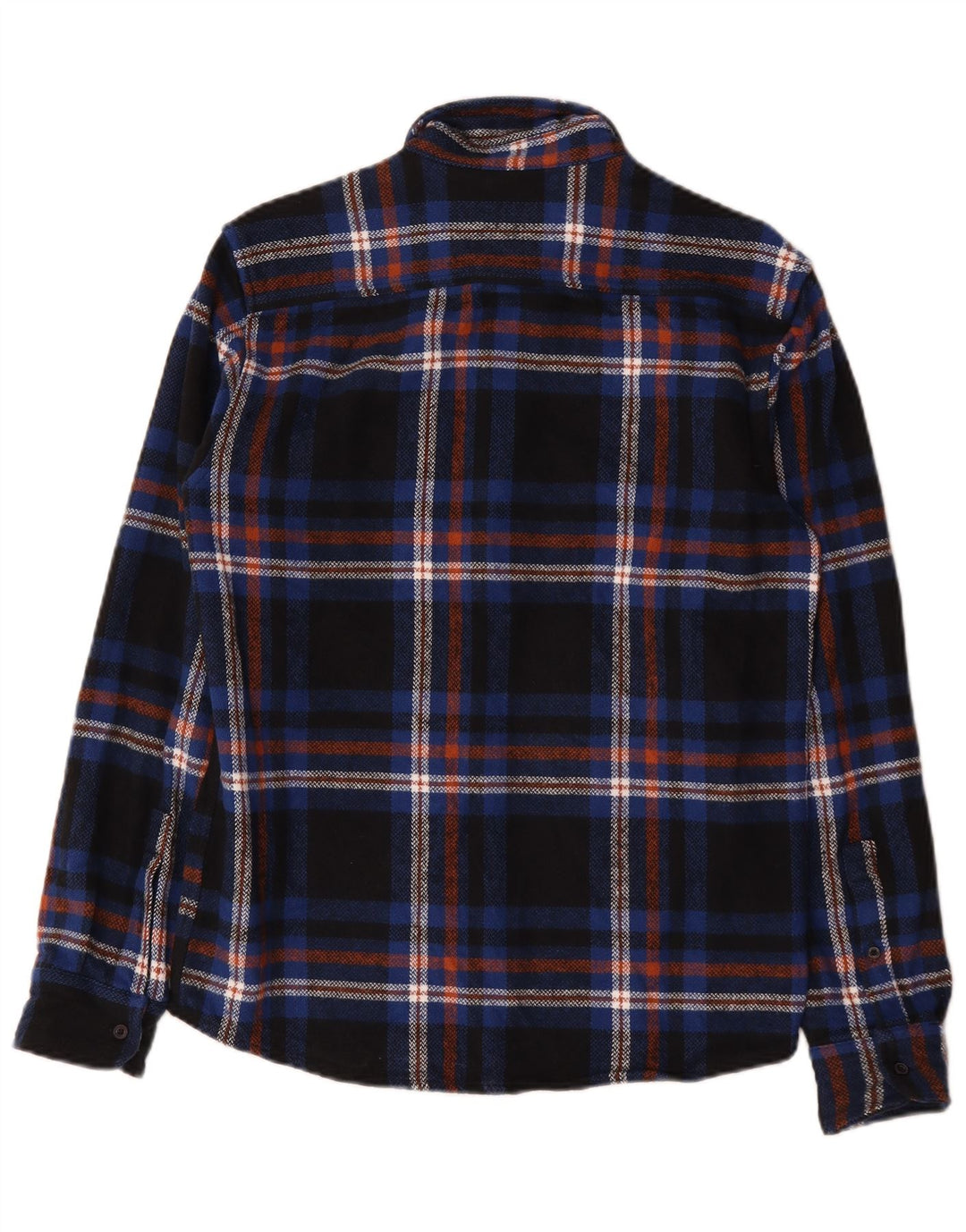 Dickies Herre Flannelskjorte Small Navyblå Ternet Bomuld