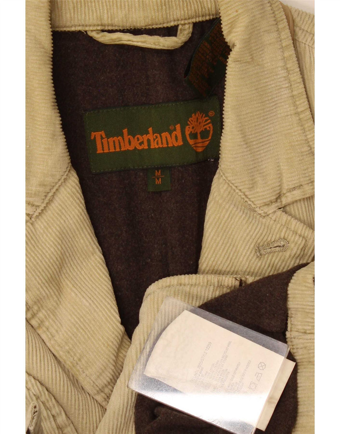 Timberland Herre 3-knaps Corduroy Blazer Jacket UK 38 Medium Beige Bomuld