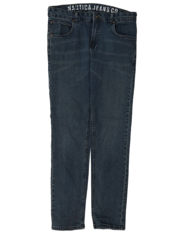 Nautica Womens Straight Jeans US 18 2XL W36 L30 Blue Cotton