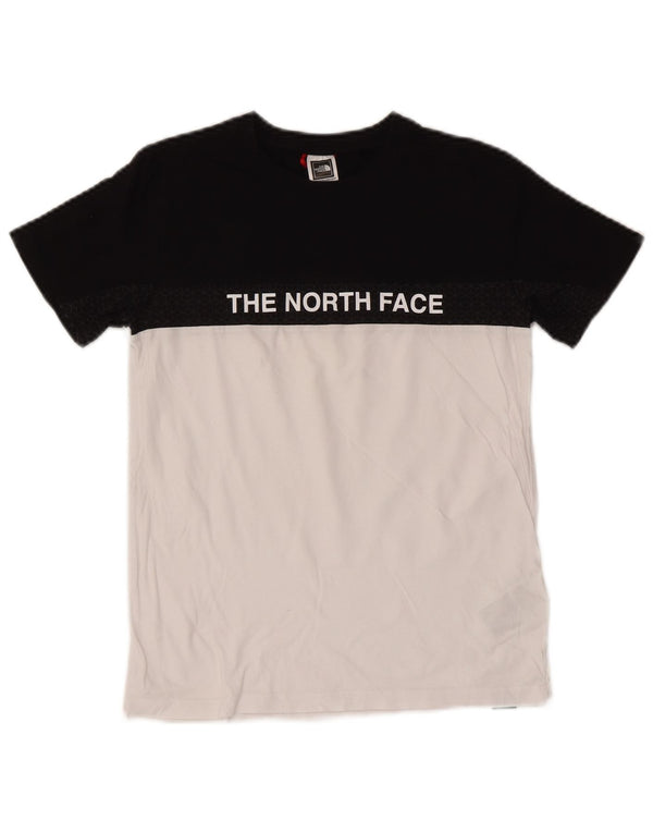 The North Face Boys Grafisk T-Shirt Top 14-15 år XL Sort Colourblock