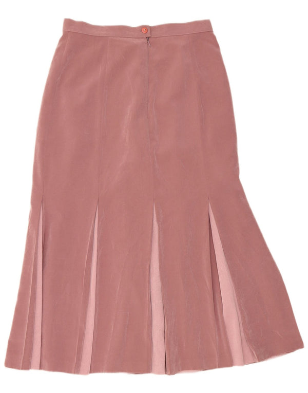 Jaques Vert Kvinder plisseret A-line nederdel UK 14 Medium W28 Pink Colourblock