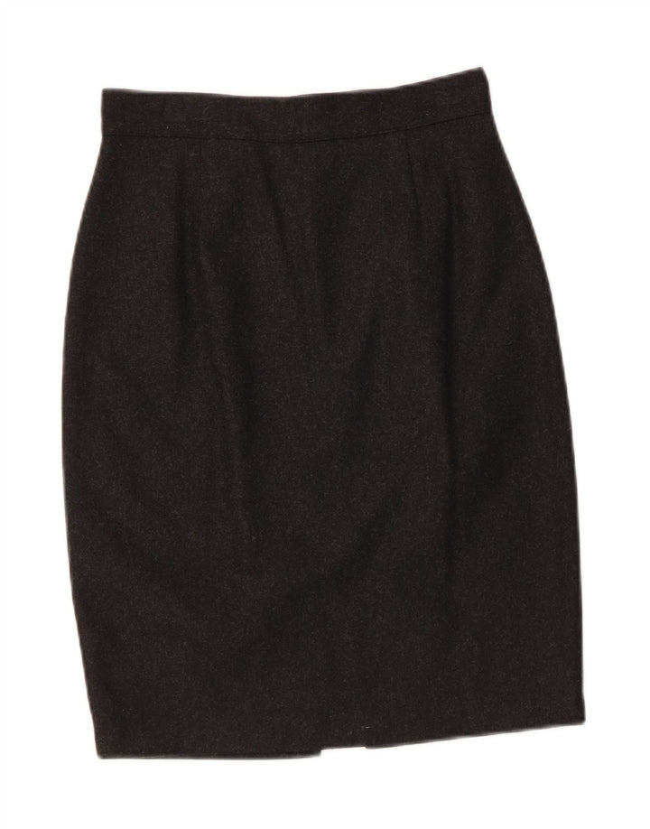 BENETTON Womens Pencil Skirt IT 42 Medium W26  Grey Wool Vintage Benetton and Second-Hand Benetton from Messina Hembry 