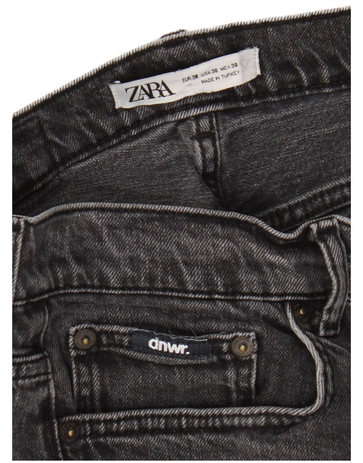 Zara Herre Slim Jeans EU 38 Small W30 L30 Grå Bomuld