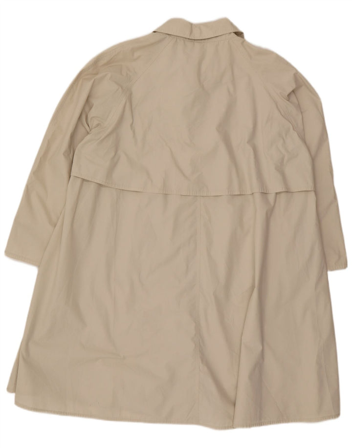 Andrea Mare Dame Loose Fit Trench Coat UK 14 Medium Beige Polyester