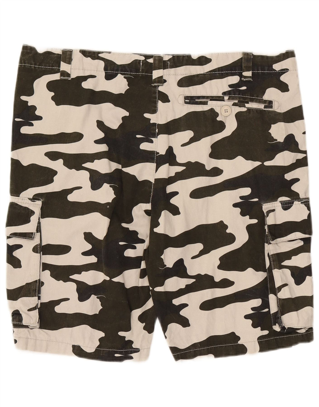 French Connection Herre Cargo Shorts W34 Large Khaki Camouflage