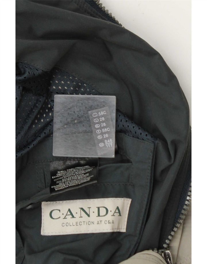 C & A Herre Windbreaker Jacket IT 46 Stor Grå Polyester