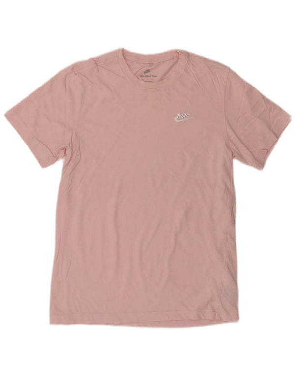 Nike Dame T-Shirt Top UK 10 Lille Pink Bomuld