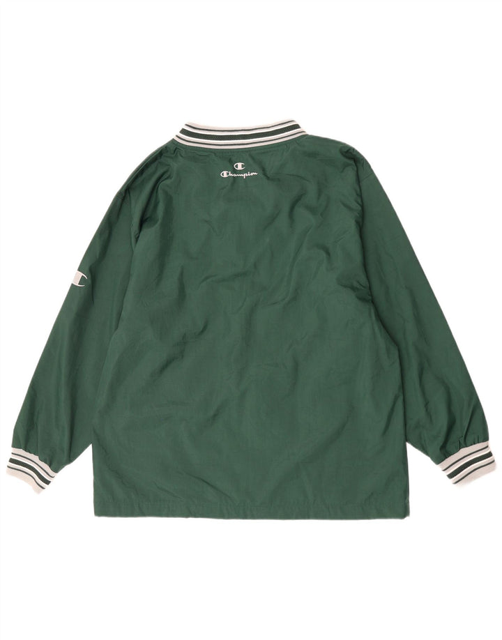 Champion Herre Grafisk Pullover Træningsdragt Topjakke XL Grøn Colourblock