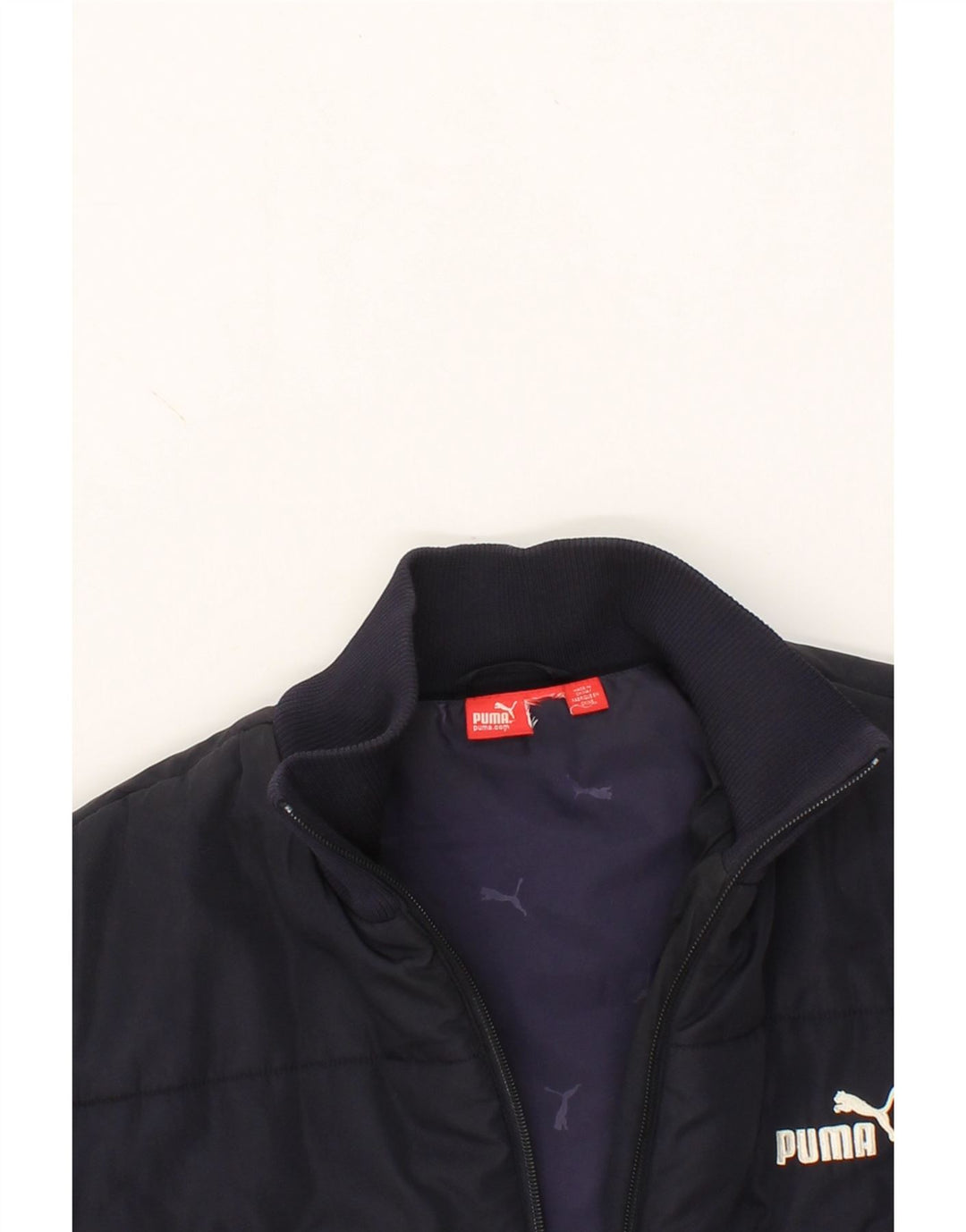 PUMA Mens Padded Jacket UK 38 Medium Navy Blue Vintage Puma and Second-Hand Puma from Messina Hembry 