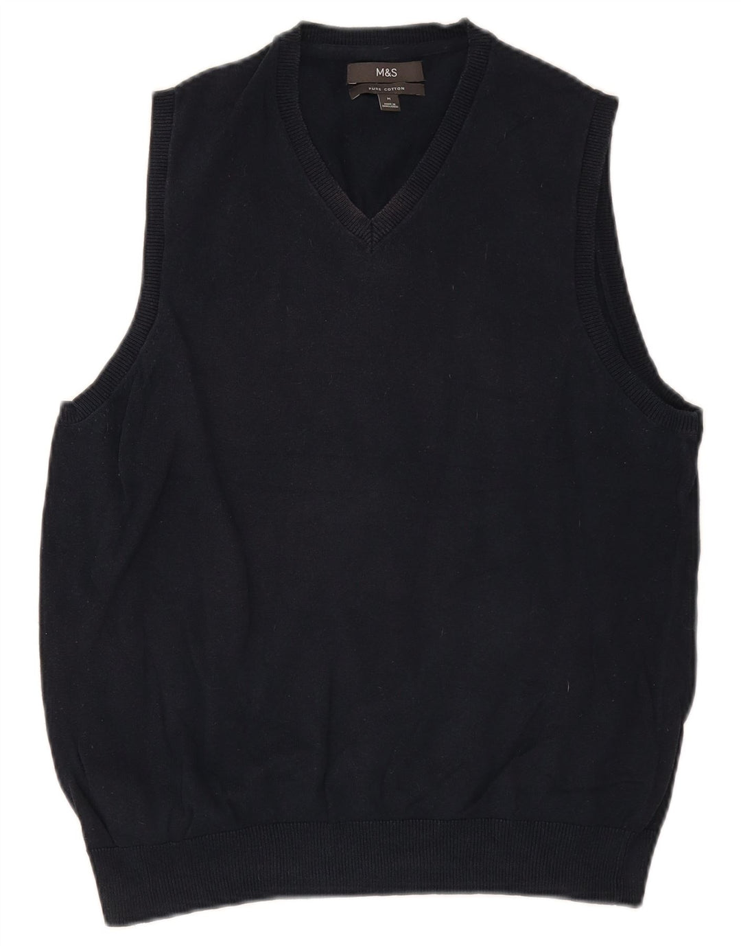 Marks & Spencer Herrevest Tank Top Medium Navyblå Bomuld