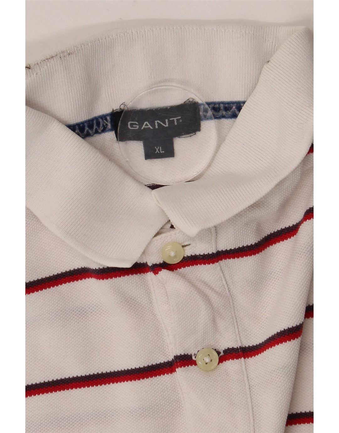 GANT Poloshirt til mænd XL Hvidstribet