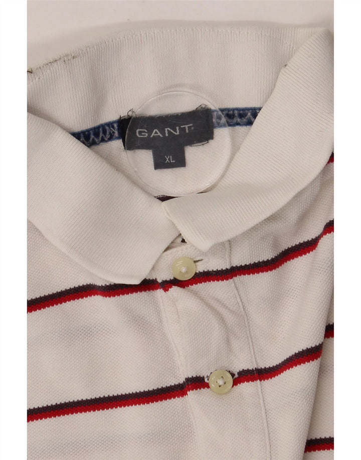 GANT Poloshirt til mænd XL Hvidstribet
