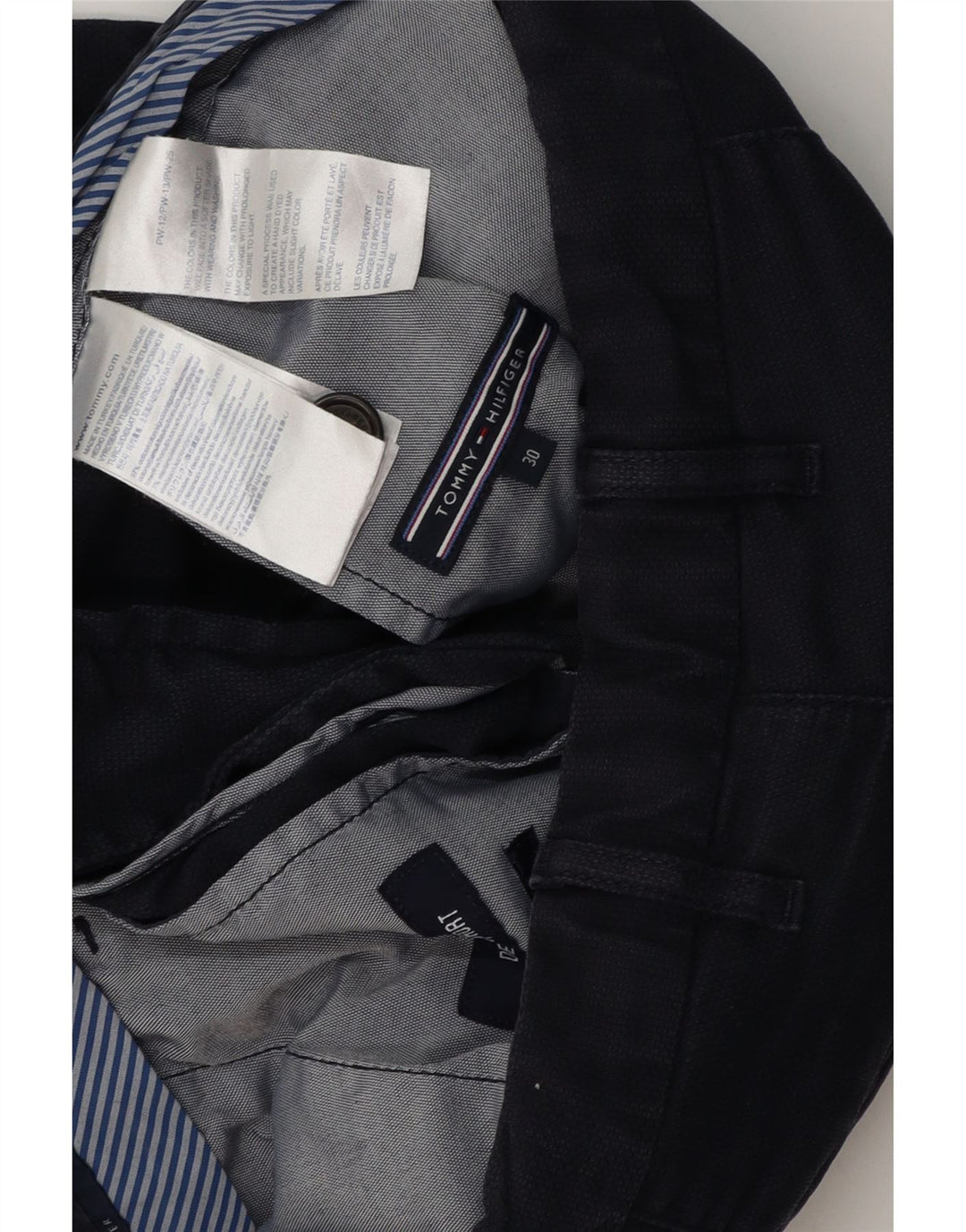 TOMMY HILFIGER Chino-shorts til mænd W30 Mellem marineblå bomuld