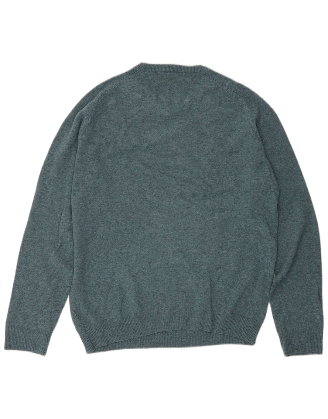 Marks & Spencer Herre sweater med rund hals, medium blå flækket